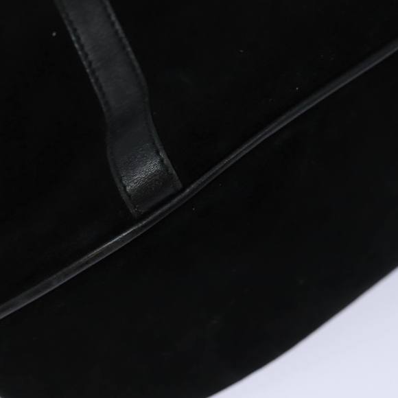 GUCCI Bamboo Hand Bag Suede Black 002 1084 200047 Auth yk13665 - Picture 14 of 16